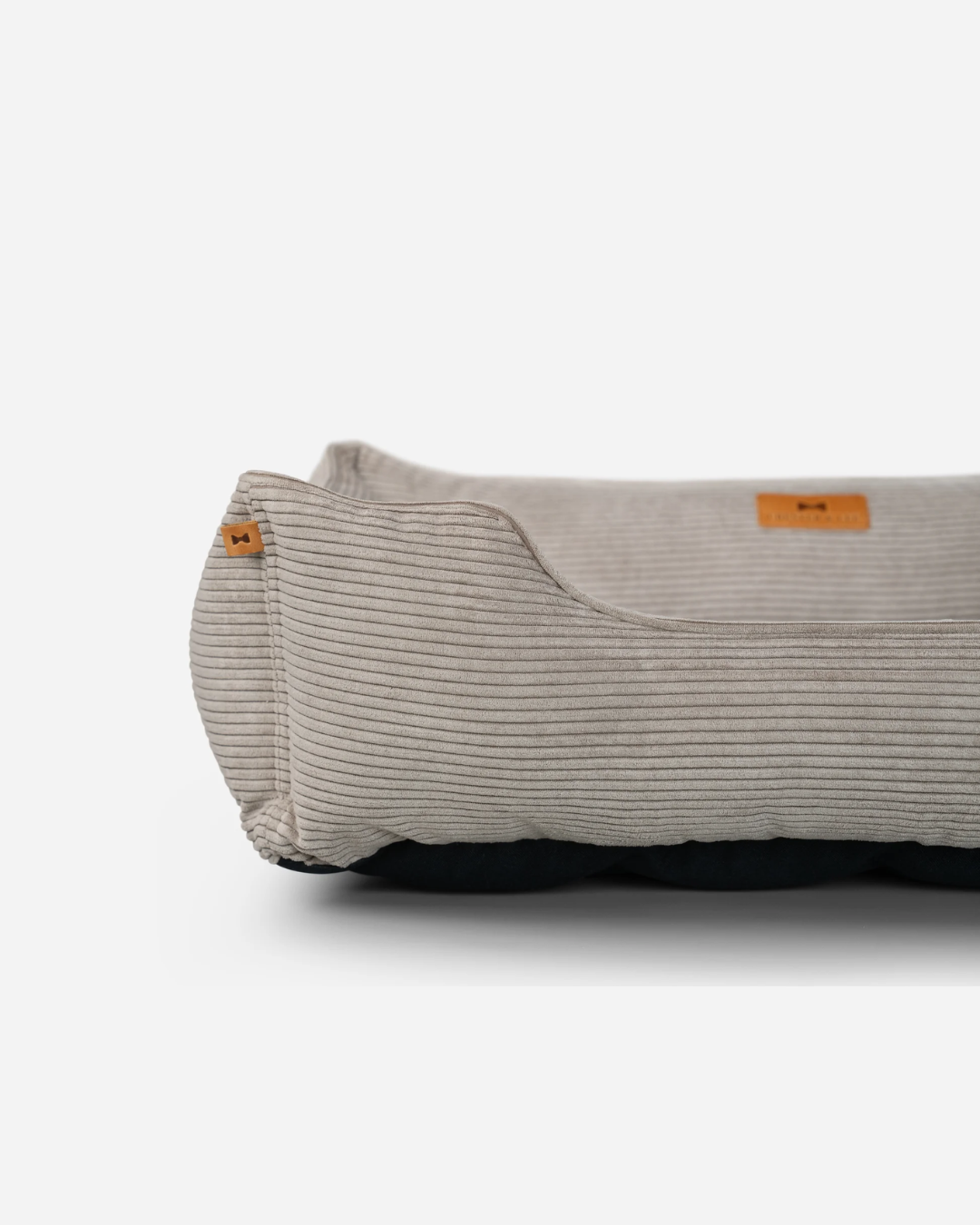 Chester & Lee | Fancy Corduroy Sleeper Dog Bed Taupe