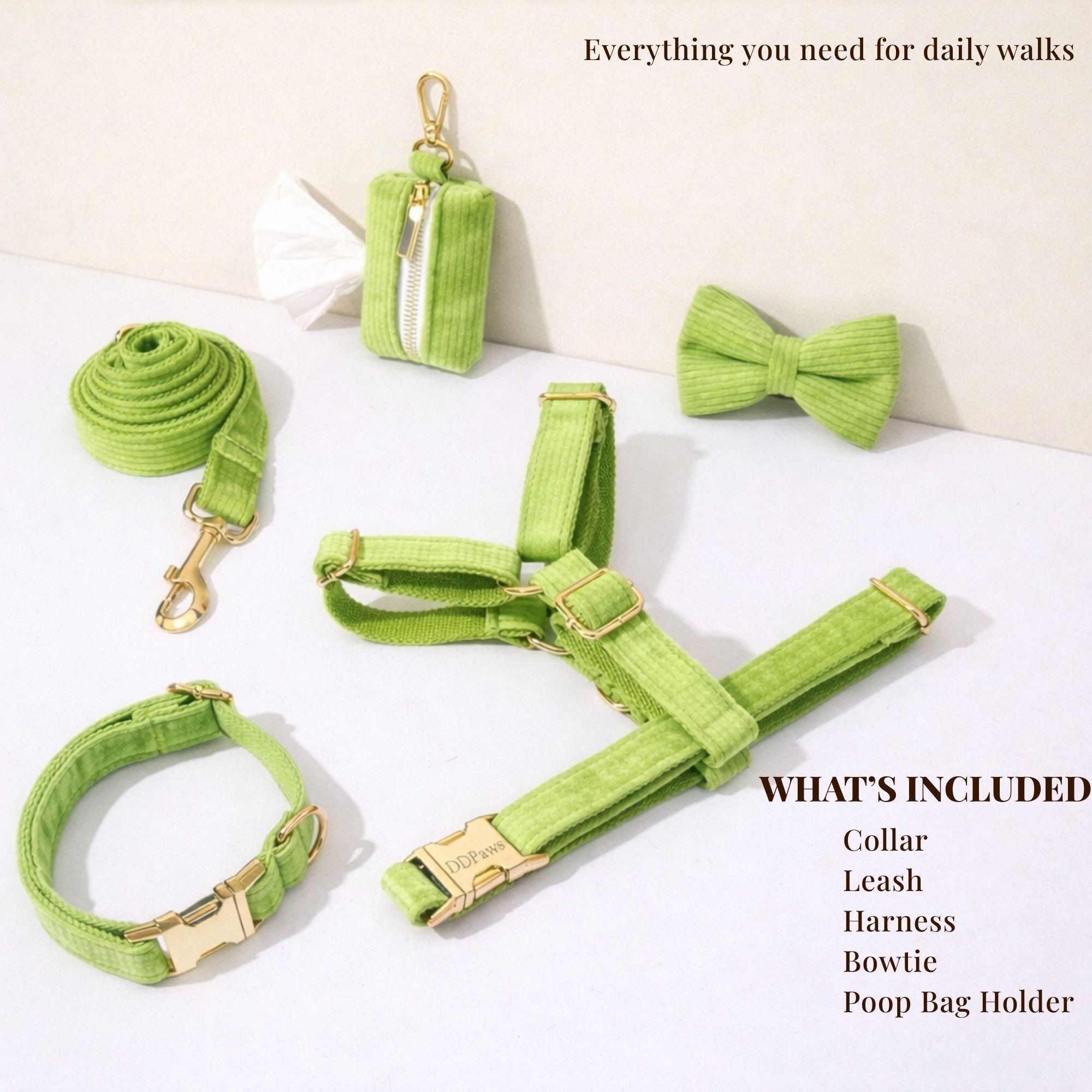 Apple Green Corduroy Set