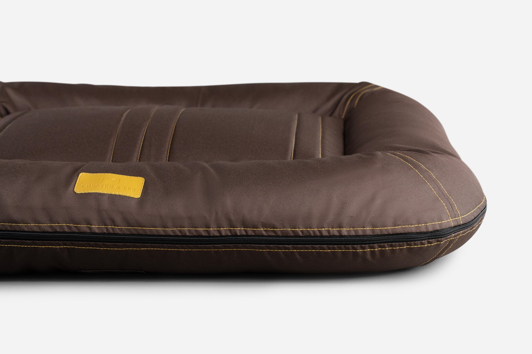 Chester & Lee | Waterproof Lounger Dog Bed Brown